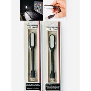 2 Mini USB LED Light Book Night Light Flexible Reading Lamp Portable Laptop